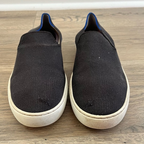 Rothy's The Sneaker in Black Womens Size 12 Slip-On Washable Sneaker - Picture 2 of 7